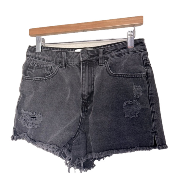 New Look Pants - NEW Look Women’s Washed Black Distressed Denim Jean Shorts